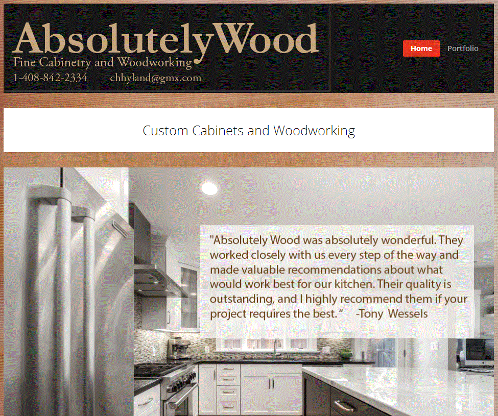 Link to Absolutely Wood Web Site